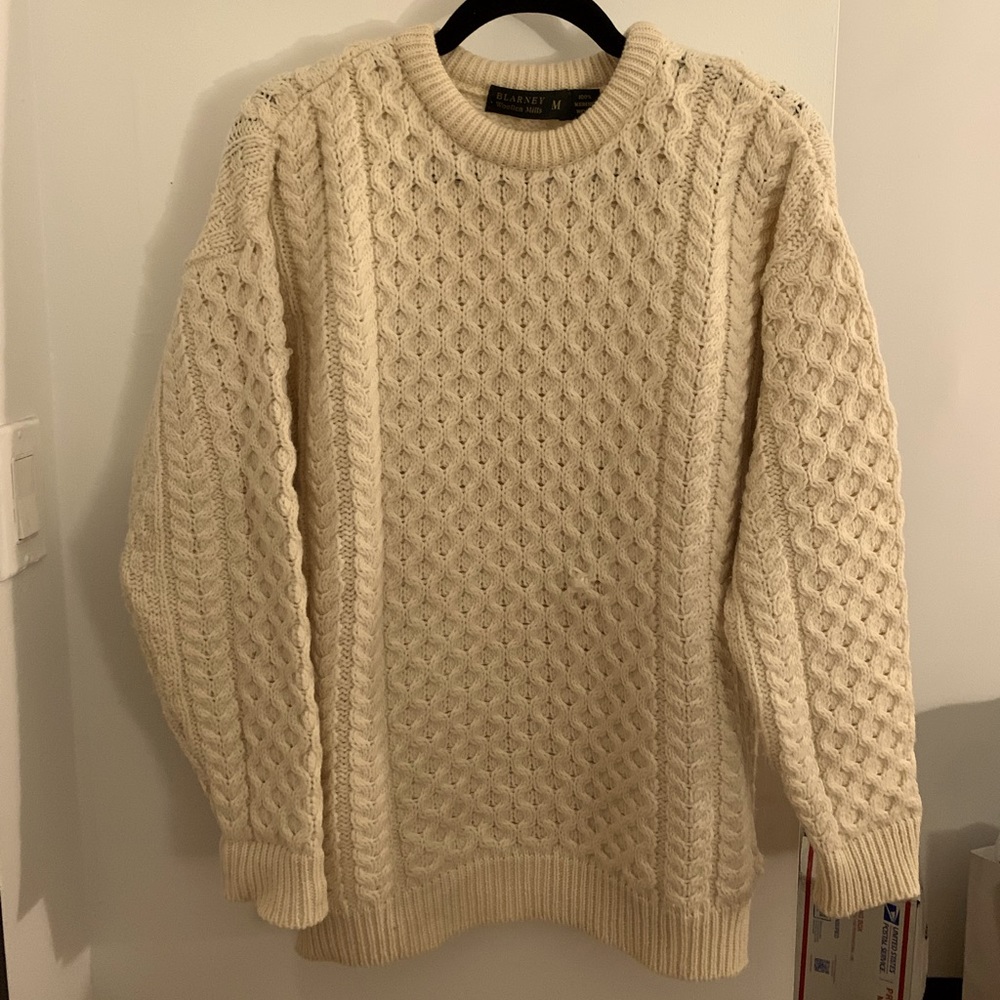 Blarney Irish Wool Fisherman Sweater